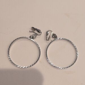Chic Silver Hoop Earrings